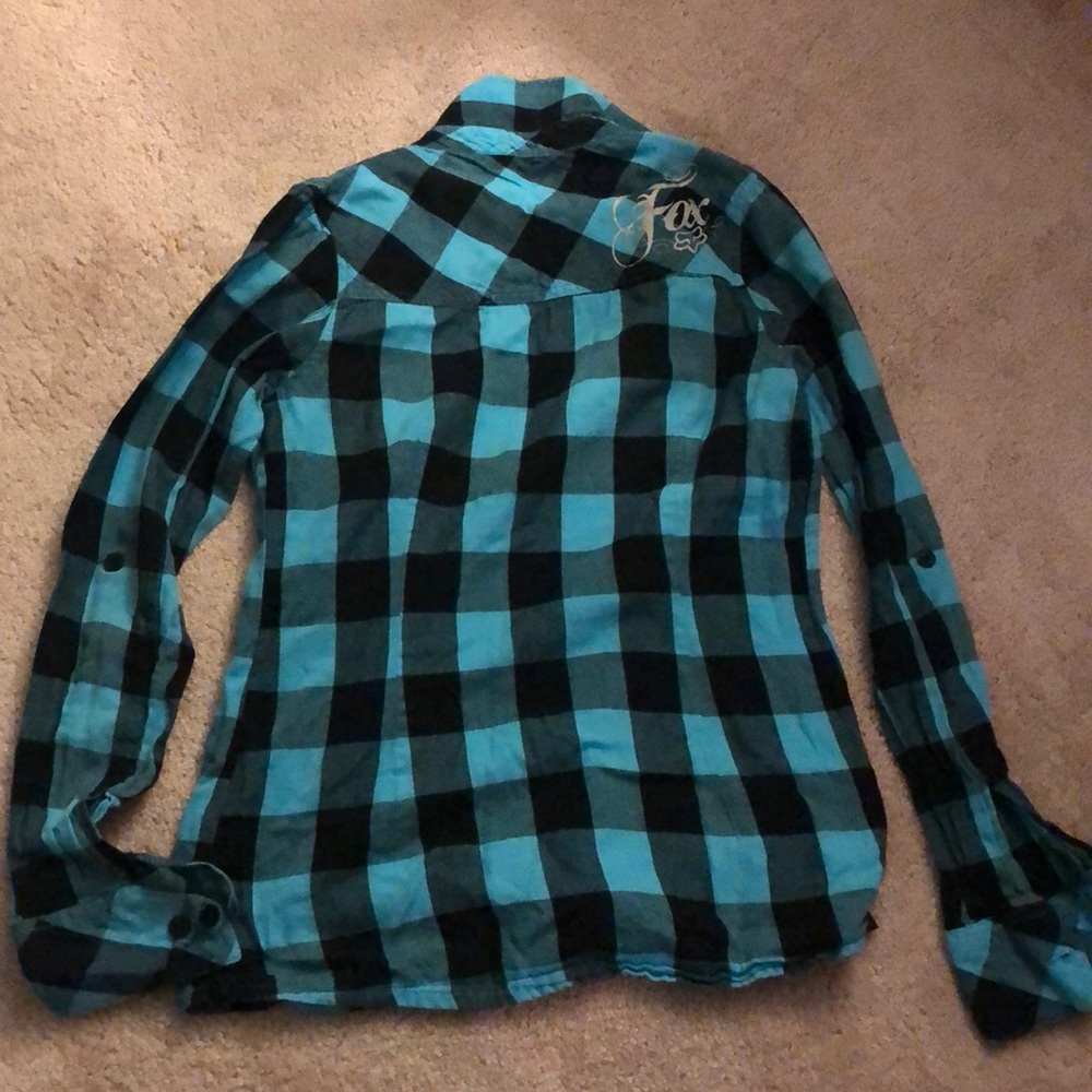 Fox Girls Racing Flannel